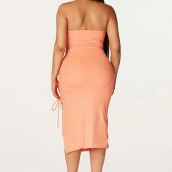 Best deal 🥰 WOMENS 👗 DRESSES Best Seller Tamara Orange Midi 👗 DRESS 🛒 11 WOMENS DRESSES Best Seller Tamara Orange Midi Dress