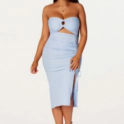 WOMENS DRESSES Best Seller Tamara Blue Midi Dress