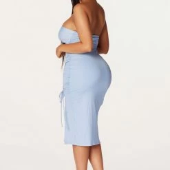 WOMENS DRESSES Best Seller Tamara Blue Midi Dress