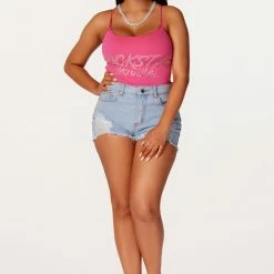 WOMENS SHORTS Best Seller Amor Light Wash Denim Short