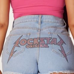 WOMENS SHORTS Best Seller Amor Light Wash Denim Short