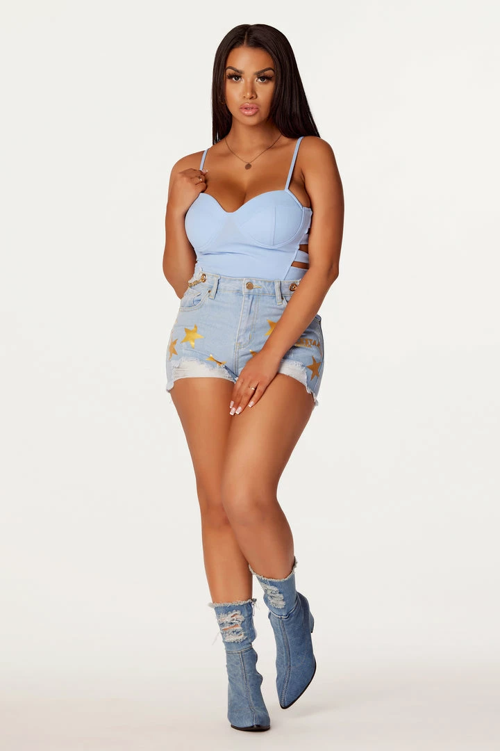 Best Sale 💯 WOMENS SHORTS Best Seller Solana Light Wash Denim Short 🔔 5 WOMENS SHORTS Best Seller Solana Light Wash Denim Short