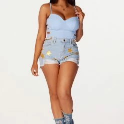 WOMENS SHORTS Best Seller Solana Light Wash Denim Short