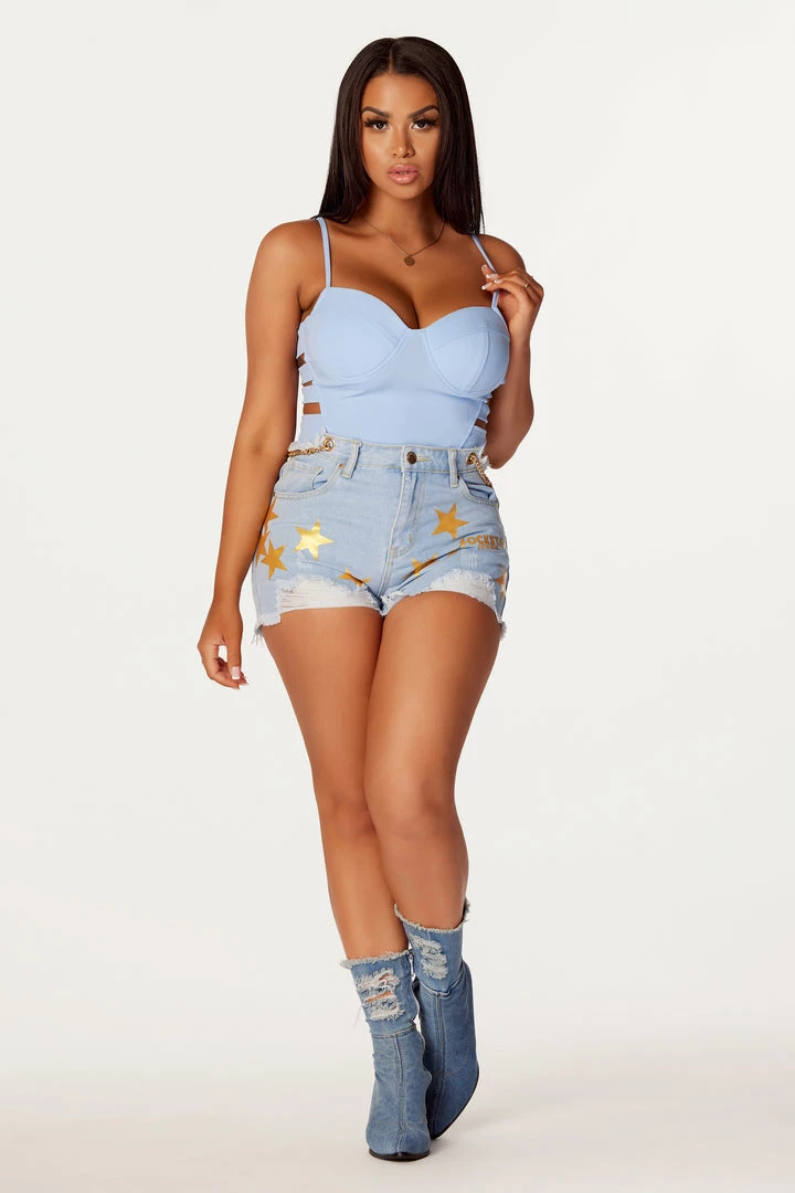 Best Sale 💯 WOMENS SHORTS Best Seller Solana Light Wash Denim Short 🔔 2 WOMENS SHORTS Best Seller Solana Light Wash Denim Short