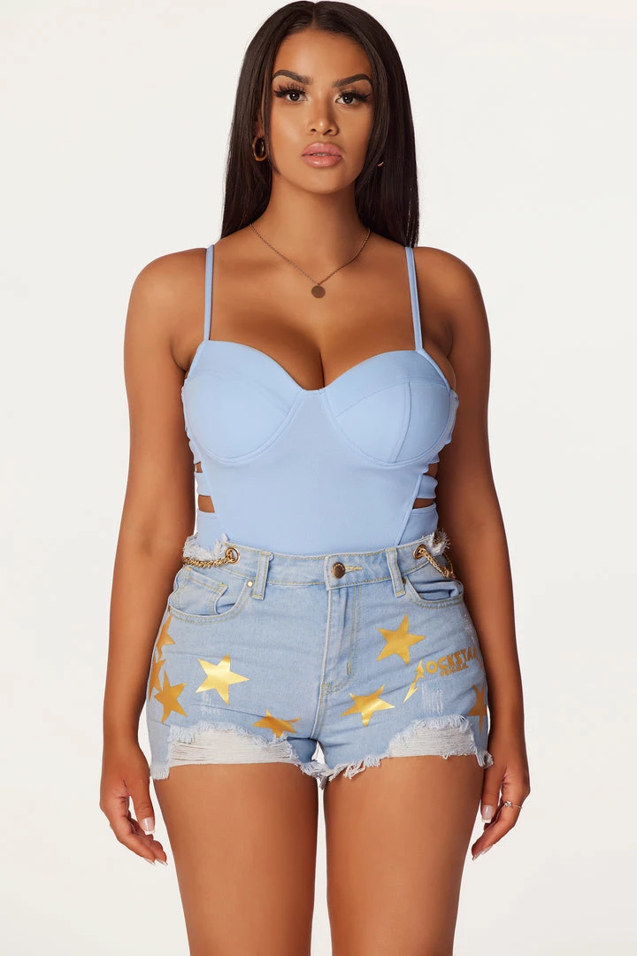 Best Sale 💯 WOMENS SHORTS Best Seller Solana Light Wash Denim Short 🔔 4 WOMENS SHORTS Best Seller Solana Light Wash Denim Short