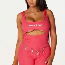 WOMENS ROMPERS & JUMPSUITS Babe Pink Romper