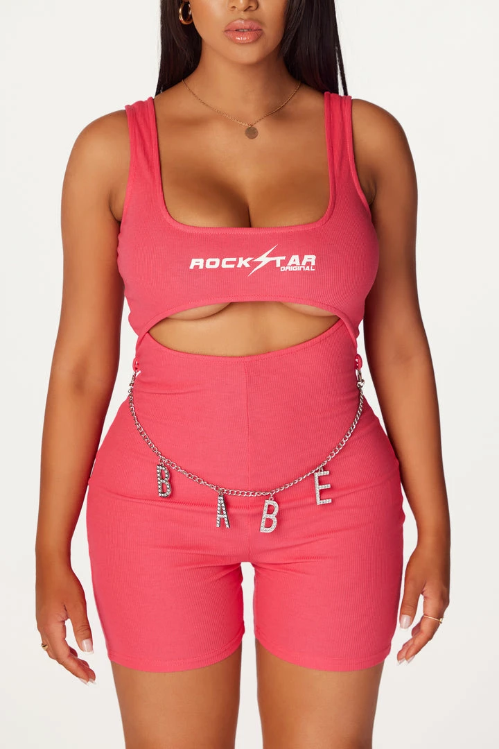 Cheap 🤩 WOMENS ROMPERS & JUMPSUITS Babe Pink Romper 🧨 6 WOMENS ROMPERS & JUMPSUITS Babe Pink Romper