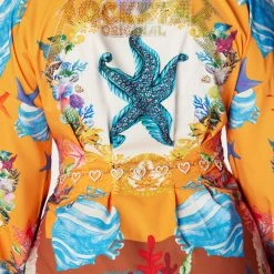 WOMENS DRESSES OCEAN MINI DRESS-ORANGE