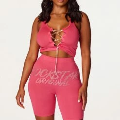 WOMENS ACTIVE SHORT SETS Ariel Fuchsia Bike Short Set