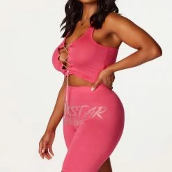 WOMENS ACTIVE SHORT SETS Ariel Fuchsia Bike Short Set