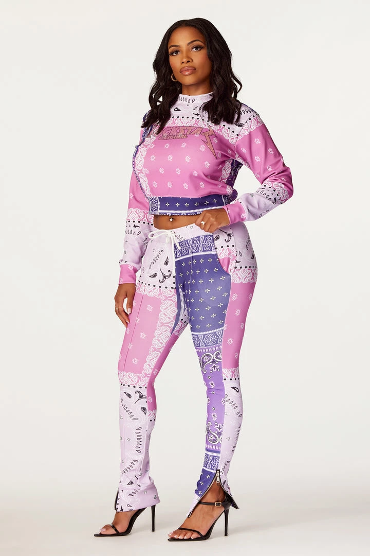 Budget ๐ฏ WOMENS TRACK SETS Nerirah Purple/Multi Bandana Print Trackset ๐ 1 WOMENS TRACK SETS Nerirah Purple/Multi Bandana Print Trackset