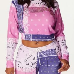 Budget ๐ฏ WOMENS TRACK SETS Nerirah Purple/Multi Bandana Print Trackset ๐ 13 WOMENS TRACK SETS Nerirah Purple/Multi Bandana Print Trackset