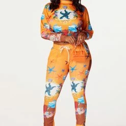 Coupon ❤️ WOMENS TRACK SETS VIOLA TRACKSET-ORANGE/MULTI ⌛ 9 WOMENS TRACK SETS VIOLA TRACKSET-ORANGE/MULTI