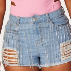 WOMENS SHORTS Dalilah Light Wash Denim Short