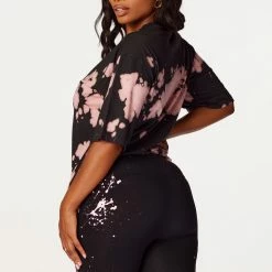 WOMENS ACTIVE SHORT SETS Emmie Black Bike Short Set