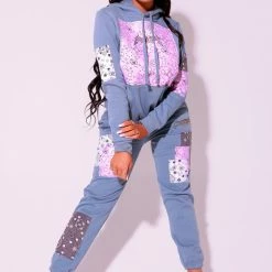 WOMENS TRACK SETS AVA TRACKSET-LIGHT BLUE