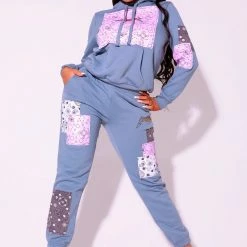 WOMENS TRACK SETS AVA TRACKSET-LIGHT BLUE