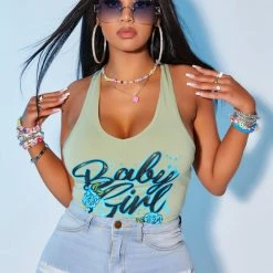 WOMENS TOPS LAINEY BODYSUIT-SAGE Best Seller