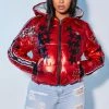 WOMENS OUTERWEAR STELLA PUFFER JACKET-METALLIC RED