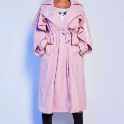 WOMENS JACKETS Best Seller SADIE TRENCH COAT-PINK