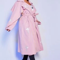 WOMENS JACKETS Best Seller SADIE TRENCH COAT-PINK