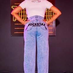 WOMENS JEANS PICASSO WIDE LEG JEAN-LIGHT WASH