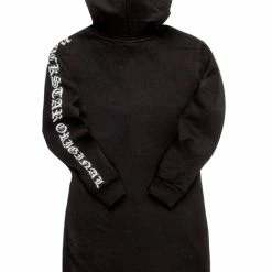 WOMENS DRESSES RUBI HOODIE DRESS-BLACK