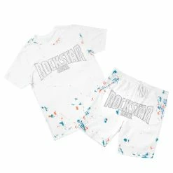 MENS SHORT SETS Track Sets RANDALL CRYSTAL LIGHTING SHORT SET-WHITE