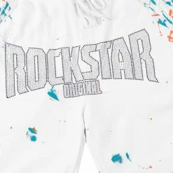 MENS SHORT SETS Track Sets RANDALL CRYSTAL LIGHTING SHORT SET-WHITE