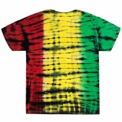MENS TEES RASTA TIE DYE T-SHIRT- GREEN COMBO
