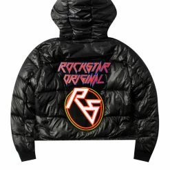 WOMENS OUTERWEAR RIA PUFFER JACKET - BLACK