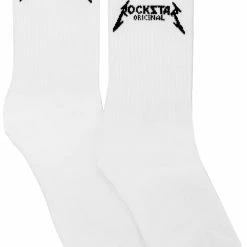 BOYS ACCESSORIES YOUTH ROCKBAND LOGO SOCKS-WHITE New Arrivals