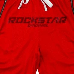 MENS SHORT SETS ROSE CRYSTAL SHORT SET- RED Track Sets