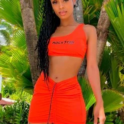 WOMENS DRESSES Best Seller SADIE SKIRT SET - ORANGE