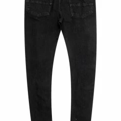 MENS JEANS SAGE GRAPHIC PRINT JEAN-BLUE/YELLOW Denim