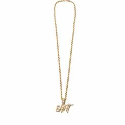 MENS ACCESSORIES SAINT CHAIN NECKLACE/3PC SET-GOLD