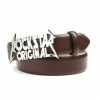 MENS ACCESSORIES Best Sellers SALVATORE ROCKSTAR LOGO BELT-BROWN