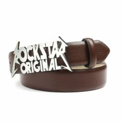 MENS ACCESSORIES Best Sellers SALVATORE ROCKSTAR LOGO BELT-BROWN