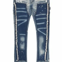 MENS JEANS SANTAL FLARE JEAN-BLUE Denim