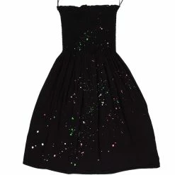 WOMENS DRESSES SAVANNAH TUBE MINI DRESS-BLACK