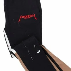 Hot Sale ❤️ MENS TRACK SETS SCOTTIE T-SHIRT/FLARE PANT SET-BLACK/RED ⭐ 14 MENS TRACK SETS SCOTTIE T-SHIRT/FLARE PANT SET-BLACK/RED