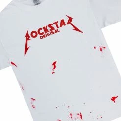 MENS TRACK SETS SCOTTIE T-SHIRT/FLARE PANT SET-NAVY/RED