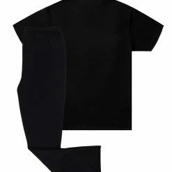 MENS TRACK SETS SEPTIMUS FLARE TRACK PANT SET-BLACK