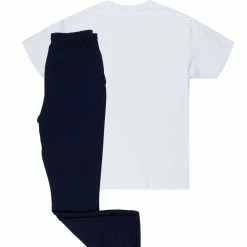 MENS TRACK SETS SEPTIMUS FLARE TRACK PANT SET-WHITE