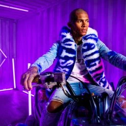 MENS JEANS DEMNA PAINTER JEAN-ROYAL BLUE