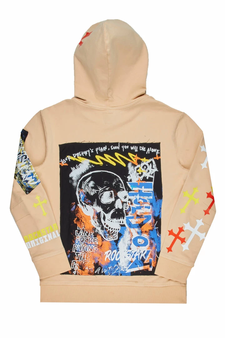 Deals 👏 MENS HOODIES & SWEATSHIRTS LAZIO GRAPHIC HOODIE-TAN Tops ✔️ 3 MENS HOODIES & SWEATSHIRTS LAZIO GRAPHIC HOODIE-TAN Tops