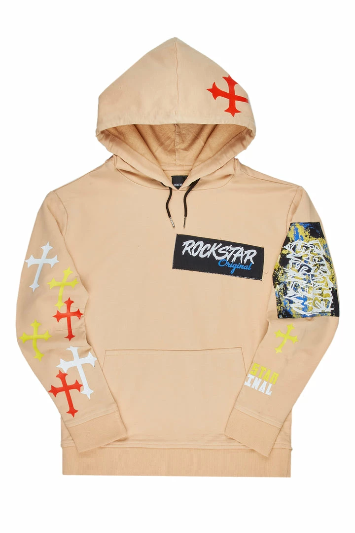 Deals 👏 MENS HOODIES & SWEATSHIRTS LAZIO GRAPHIC HOODIE-TAN Tops ✔️ 1 MENS HOODIES & SWEATSHIRTS LAZIO GRAPHIC HOODIE-TAN Tops