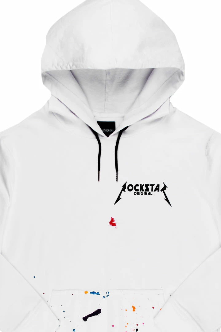 Coupon ✨ MENS HOODIES & SWEATSHIRTS Tops SHEFF PAINTER HOODIE-WHITE 😀 2 MENS HOODIES & SWEATSHIRTS Tops SHEFF PAINTER HOODIE-WHITE