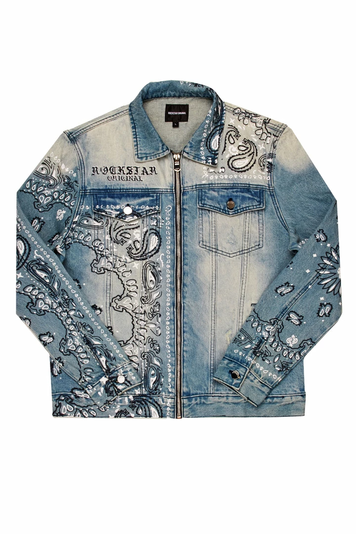 Coupon 🛒 MENS DENIM JACKETS SKI PRINTED JACKET- BLUE 💯 1 MENS DENIM JACKETS SKI PRINTED JACKET- BLUE
