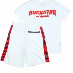 MENS SHORT SETS Spencer Short Set (White) Track Sets